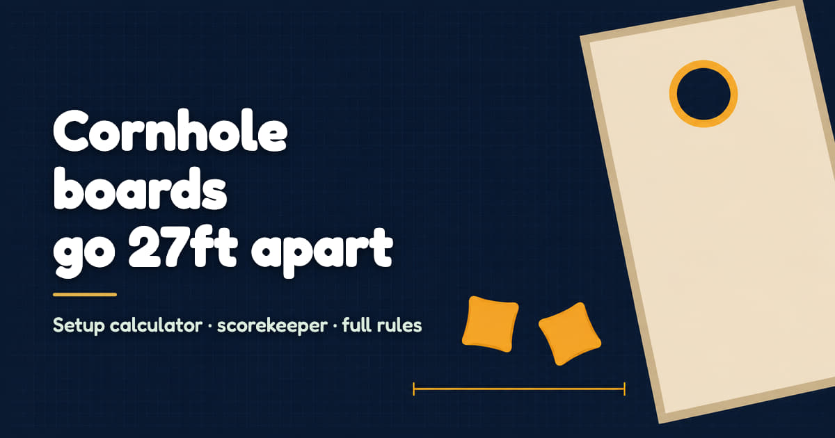 Cornhole Setup — free to play in the browser